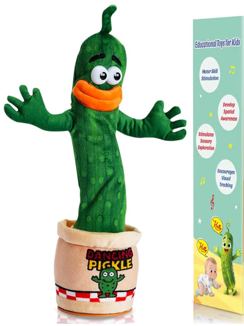 Interactive Dancing Talking Pickle